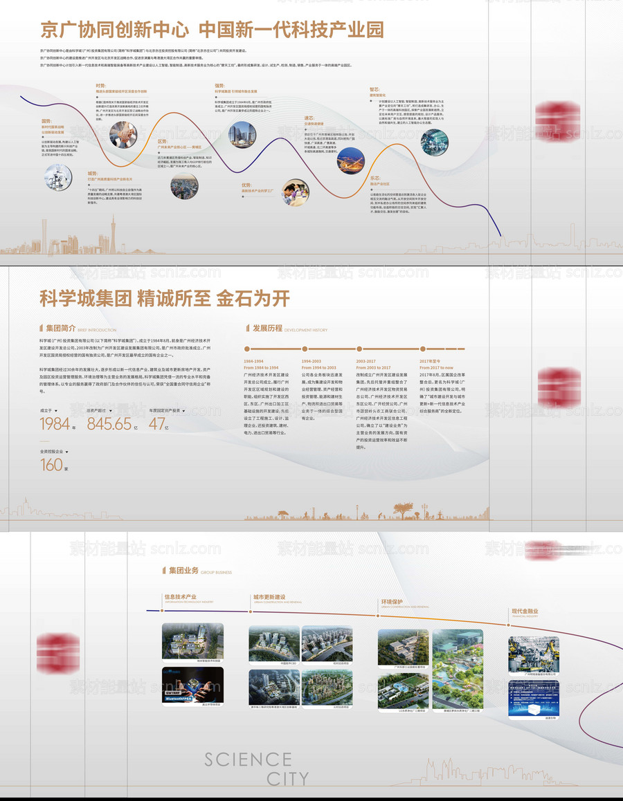 素材能量站-地产文化品牌墙看房通道文化墙背景板