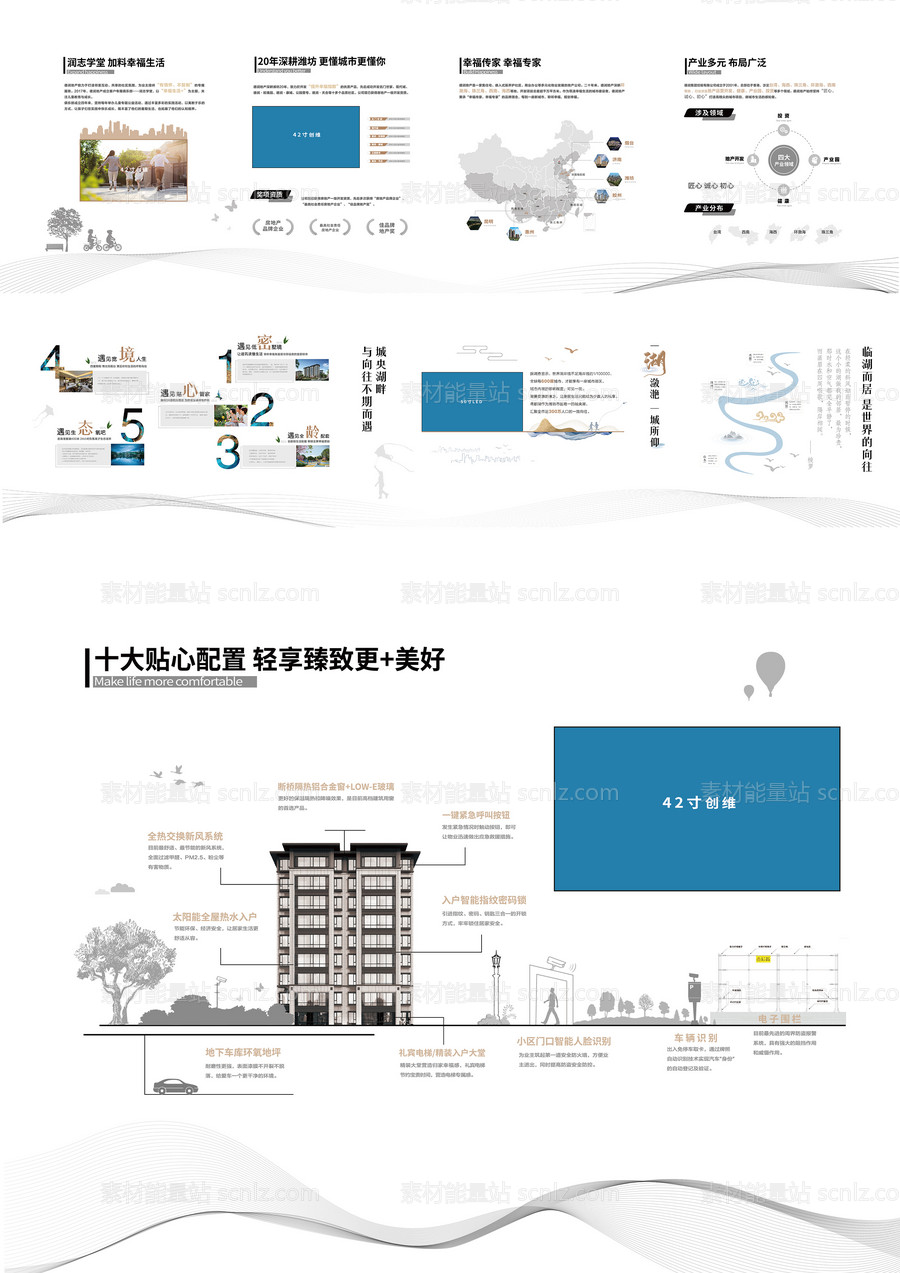 素材能量站-房地产湖居工法品牌墙