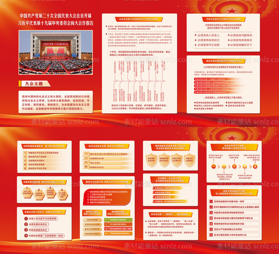 素材能量站-党建宣传栏