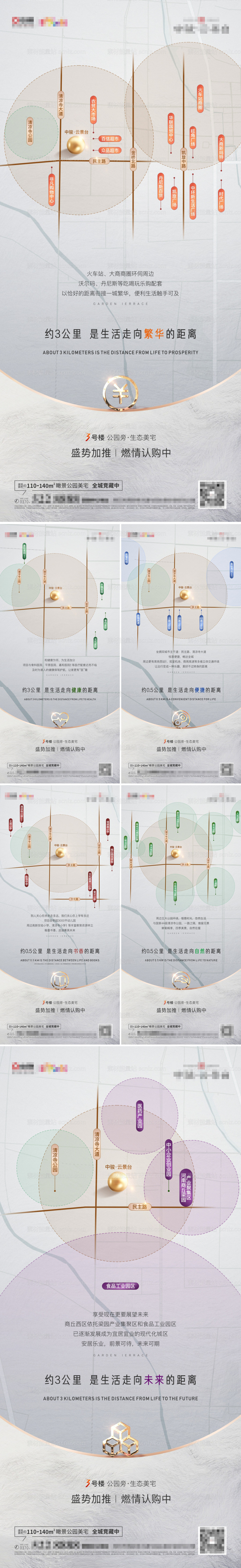 素材能量站-区位价值点系列海报