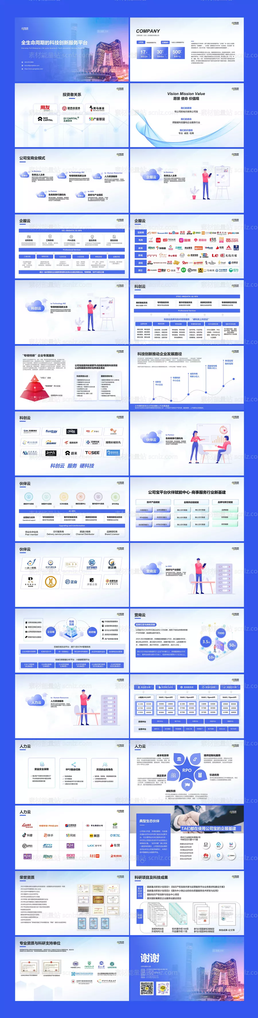 素材能量站-公司介绍PPT