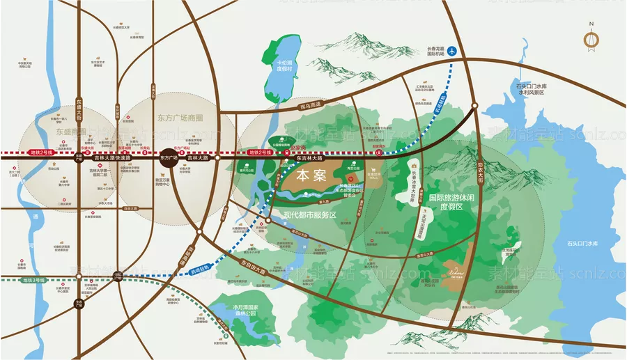 素材能量站-地产区位图