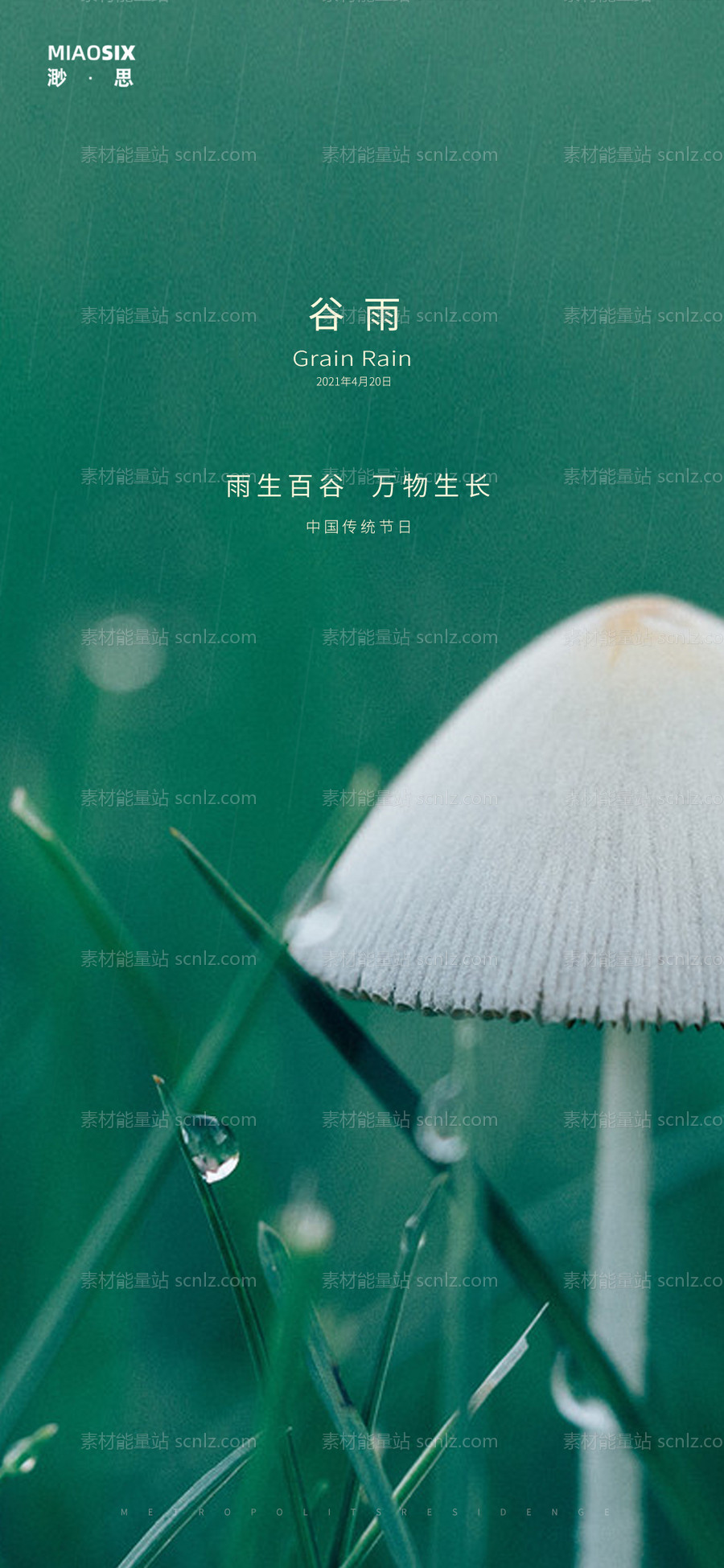 素材能量站-谷雨润如油