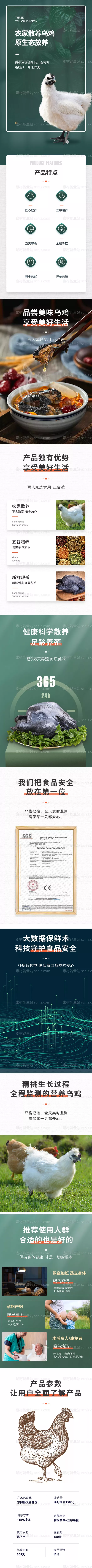 素材能量站-乌鸡详情页面