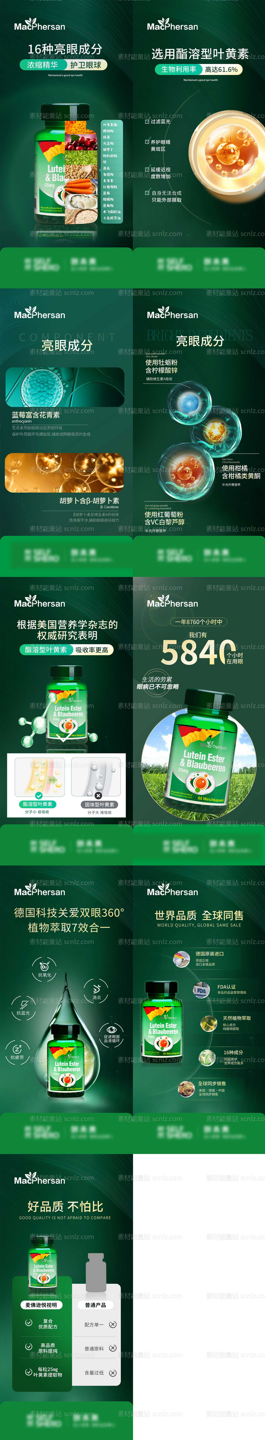 素材能量站-保健品科技朋友圈海报