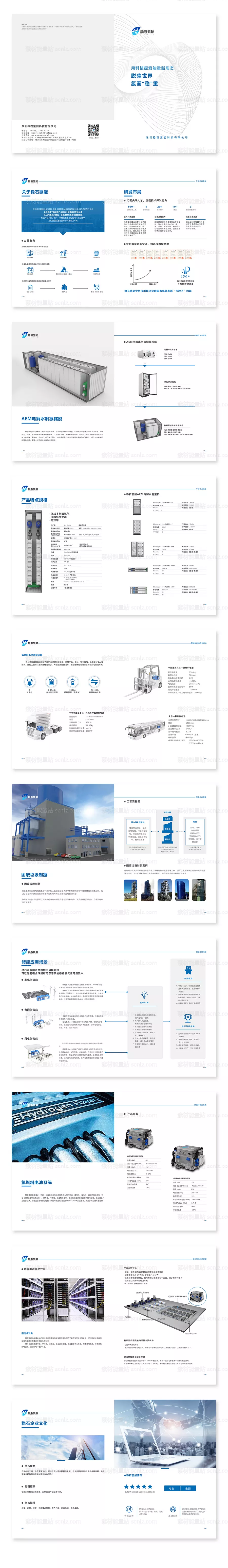 素材能量站-新能源氢能画册