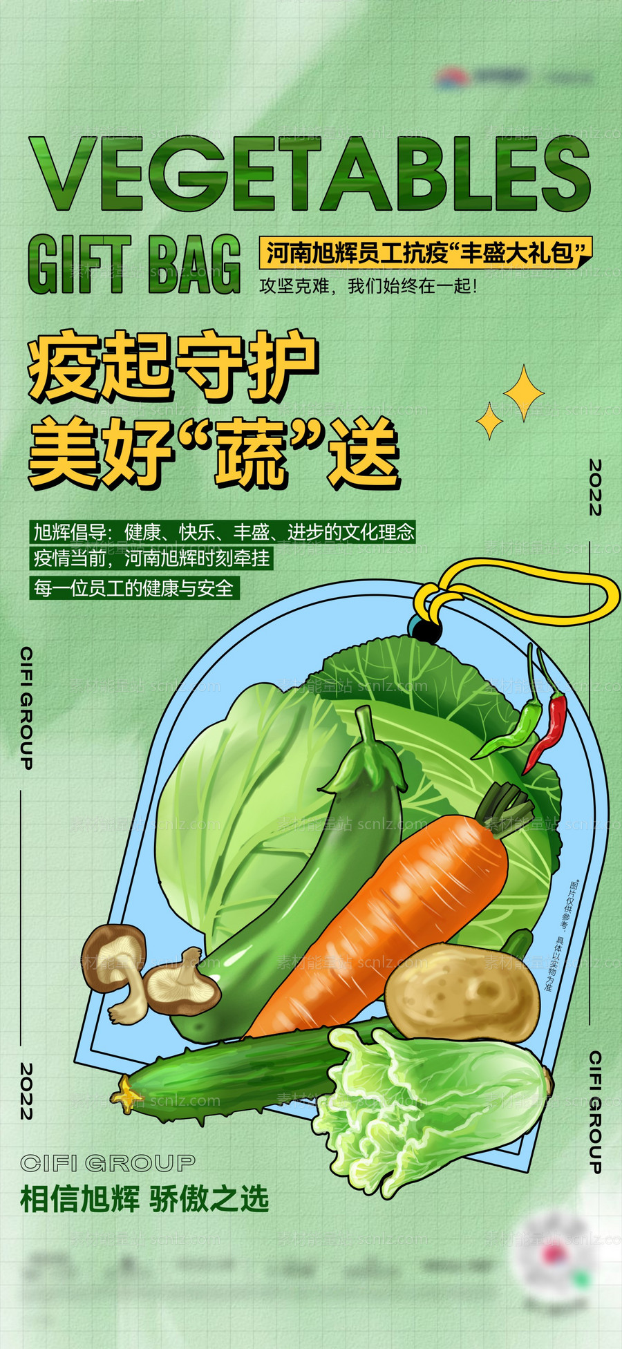素材能量站-蔬菜大礼包活动单图