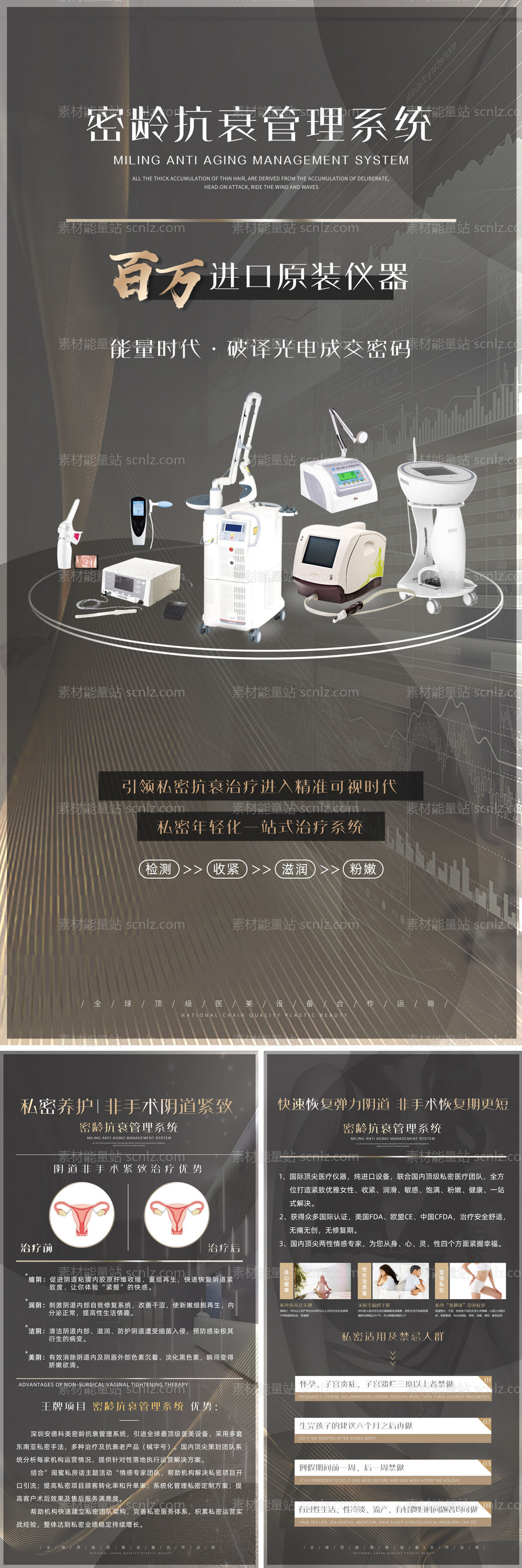 素材能量站-医美价值私密运营海报系列