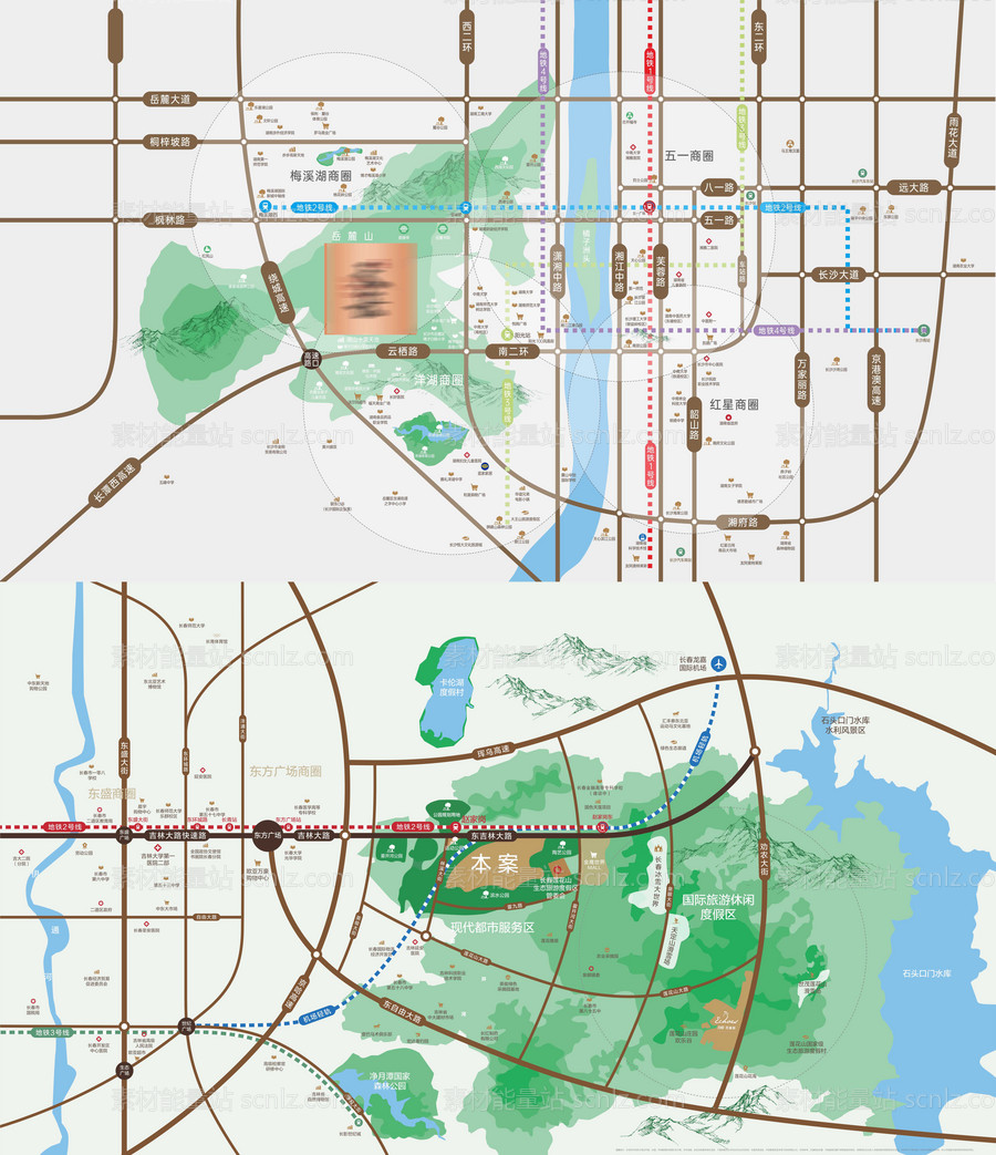 素材能量站-地产区位图