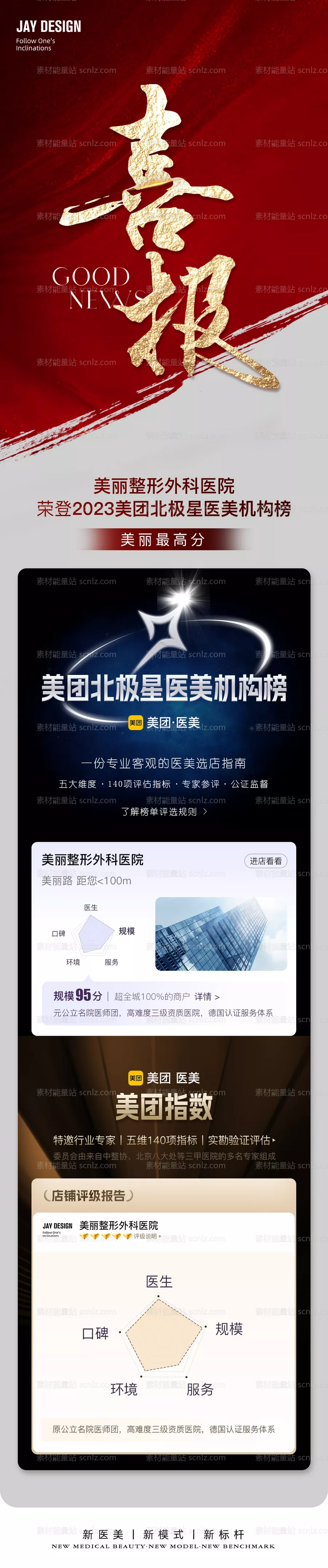 素材能量站-喜报战报海报