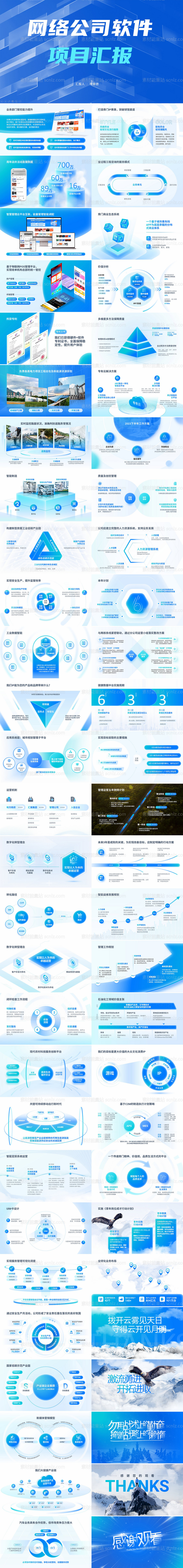 素材能量站-网络公司软件项目汇报PPT