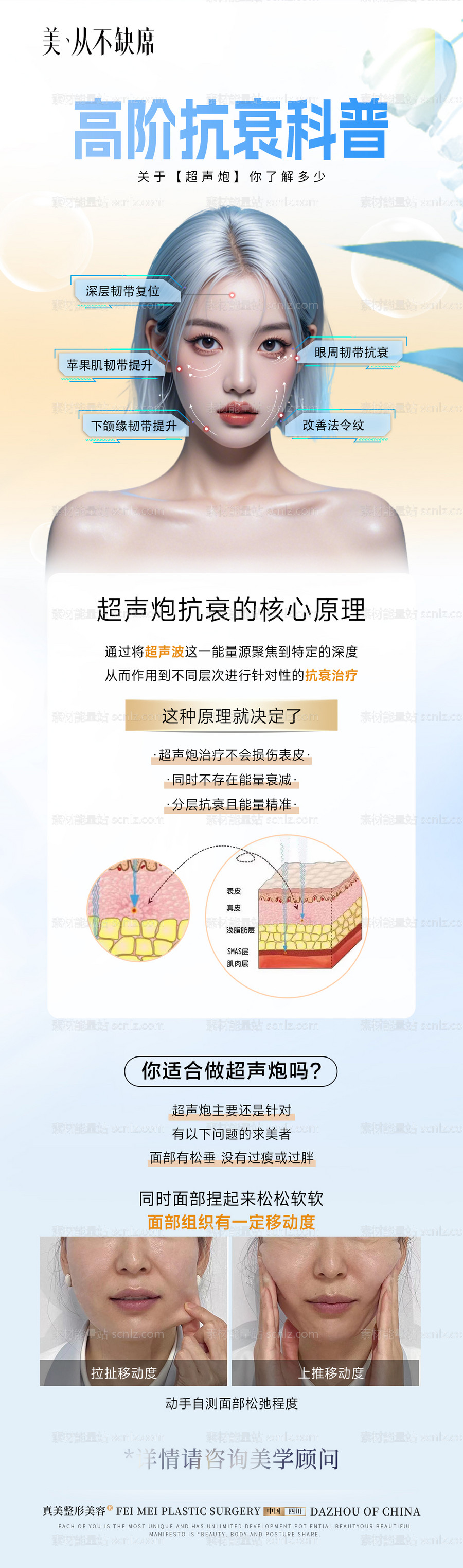 素材能量站-医美超声炮科普案例长图