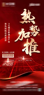 素材能量站-地产红金加推热销海报