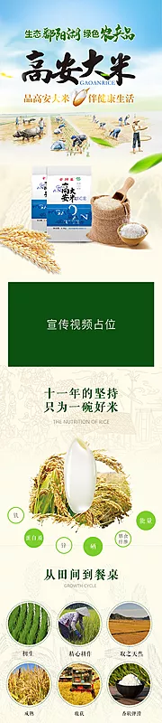 素材能量站-绿色食品大米电商详情页