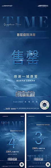 素材能量站-房地产加推告罄海报