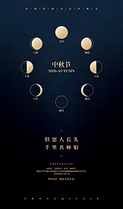 素材能量站-中秋佳节创意节日海报 