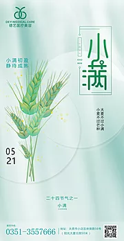 素材能量站-医美小满节气海报