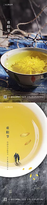 素材能量站-重阳节系列一点点海报