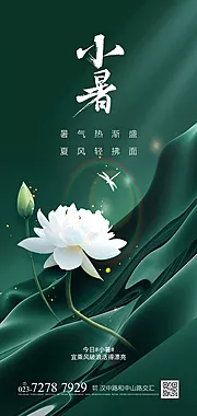 素材能量站-小暑节气海报