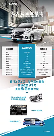 素材能量站-汽车长图文努力让生活超值首付2022