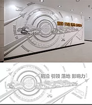 素材能量站-技术国防文化立体浮雕展示