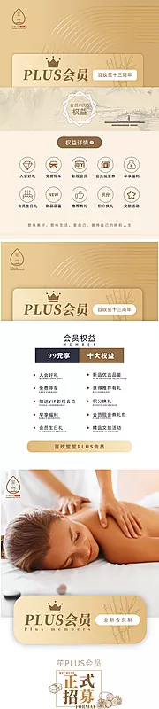 素材能量站-PLUS会员宣传海报长图