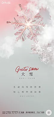 素材能量站-大雪节气海报