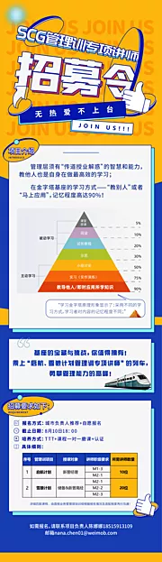 素材能量站-互联网讲师招募令长图海报