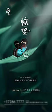 素材能量站-惊蛰节气移动端海报