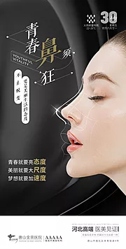 素材能量站-医美鼻整形海报