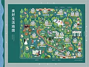 素材能量站-生活插画地图