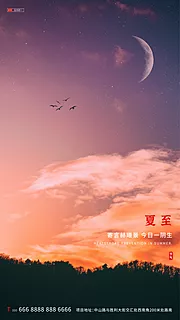 素材能量站-地产夏至节气海报