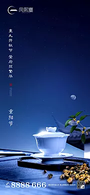 素材能量站-地产重阳节中式海报