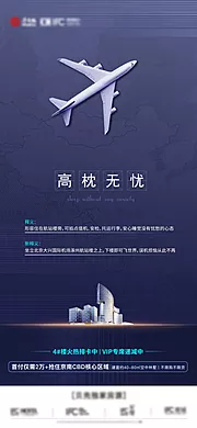 素材能量站-房地产商业机场飞机海报