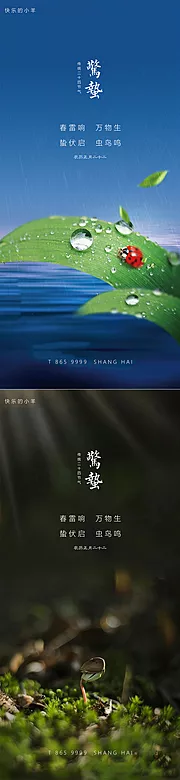 素材能量站-惊蛰节气海报