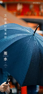 素材能量站-雨水节气海报