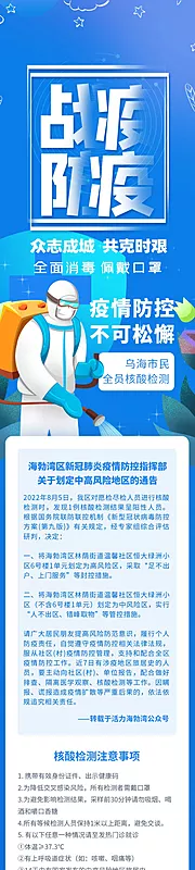 素材能量站-防疫海报长图