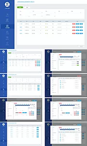 素材能量站-企业配套后台系统UI界面设计