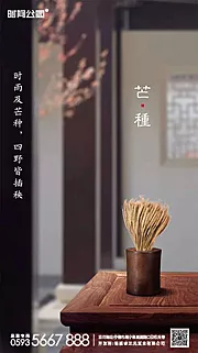 素材能量站-芒种节气移动端海报