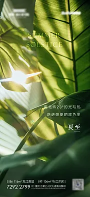 素材能量站-地产夏至海报