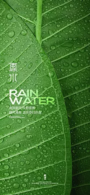 素材能量站-雨水节气海报