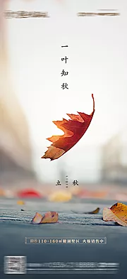 素材能量站-立秋节气海报