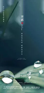 素材能量站-地产寒露节气海报