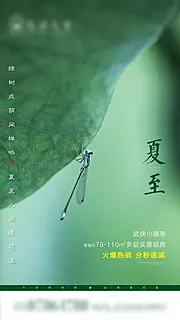 素材能量站-夏至节气清新海报