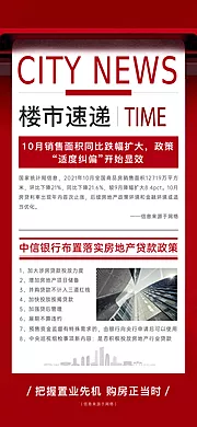 素材能量站-地产新闻大字报政策报纸海报