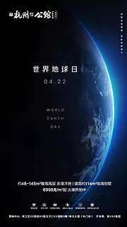 素材能量站-世界地球日地产海报