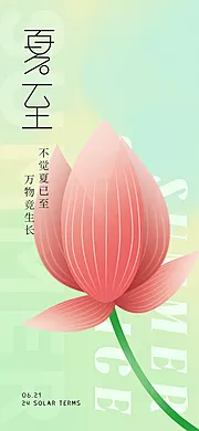 素材能量站-夏至节气海报