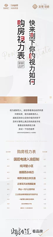 素材能量站-购房视力表