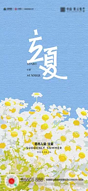 素材能量站-立夏夏至小满海报