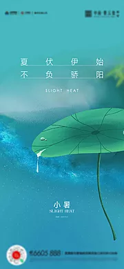 素材能量站-小暑大暑夏至立夏海报